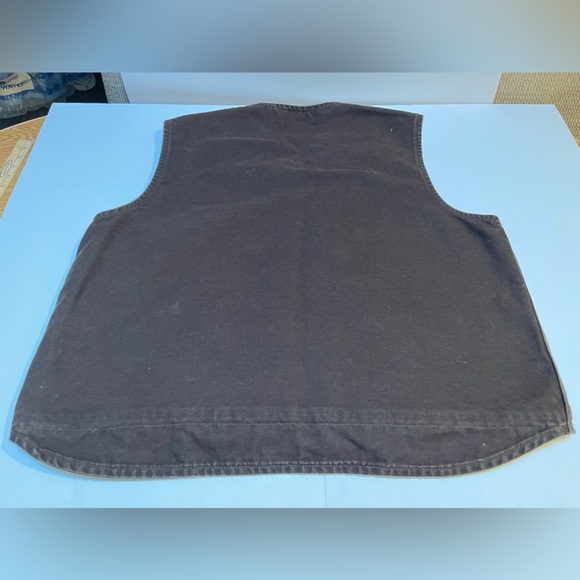 Carhartt V26 CML Brown Sherpa Lined Work Canvas Vest Men’s Size 2XL XXL, A62 - Picture 7 of 8